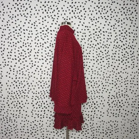 Free People Red Set the Mood Boho Matching Skirt Set - Picture 8 of 14